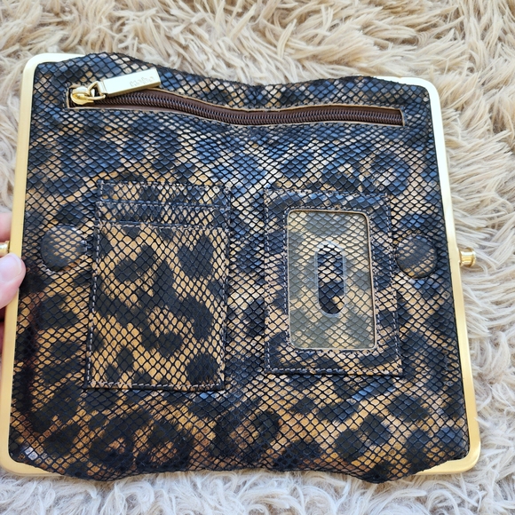 HOBO Black and Brown Snakeskin Clutch Wallet Set - Picture 6 of 13